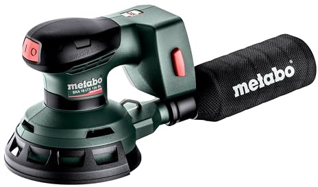 metabo Akku-Exzenterschleifer SXA 18 LTX 125 BL, 125 mm Schleifer, 18V | Bürstenlos, variabel 4000-10000 U/min, vibrationsarm, inkl. metaBOX, Zubehör, ohne Akku und Ladegerät, 2 mm Schwingkreis