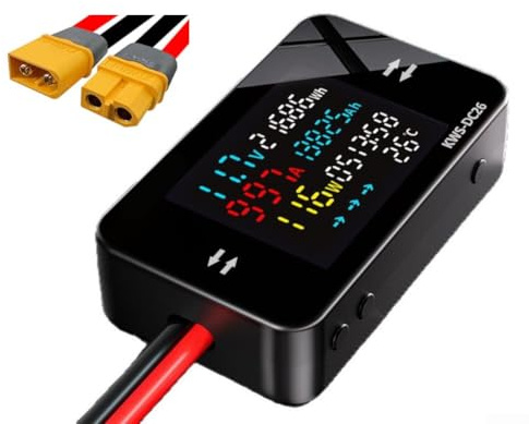 Autobatterietester, Kfz-Batterie-Lasttester, digitaler Batterieanalysator für Motorräder, Ladestationen (für XT-60-25A)