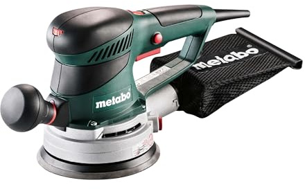 Metabo Exzenterschleifer SXE 450 TurboTec – 600129000 – Mit patentierter Duo-Schwingkreisverstellung, Vario (V)-Elektronik u. v. m. – Nennaufnahmeleistung: 350 W – 4 m Kabellänge