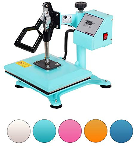 RICOO Transferpresse Heizpresse 30x23 cm Profi Schwenkbar Hitzepresse für T-Shirt Druckpresse Power Zwerg TB Textilpresse Thermopresse Druckmaschine Presse Heat Press Hitzepresse Bügelpresse
