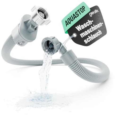 greate Waschmaschinenschlauch mit Aquastop 1,5 m - Zulaufschlauch Waschmaschine 3/4 Zoll inkl. Wasserstop Sicherheitsventil