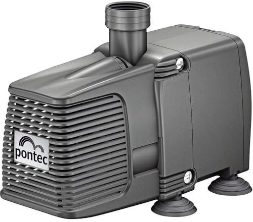 Pontec 57511 PondoCompact 5000 - Outdoor-Statuenbrunnenpumpe / kompakte Brunnenpumpe für Fontänen und Wasserspiel, Schwarz