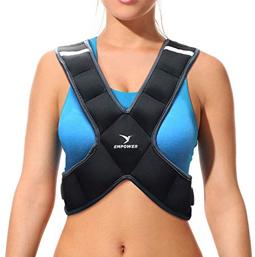 Empower Damen Gewichtsweste, 3,6 kg, Schwarz, 8lb Vest