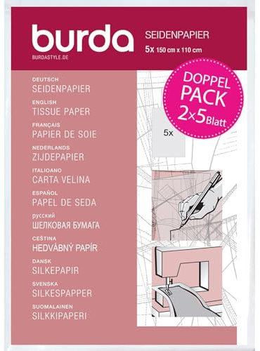 burdastyle Doppelpack Seidenpapier 2x 5 Blatt