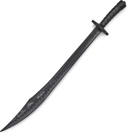 Kampfsport Schwarz Polypropylen Plastik Kung Fu Brettschwert Training Schwert - 37"