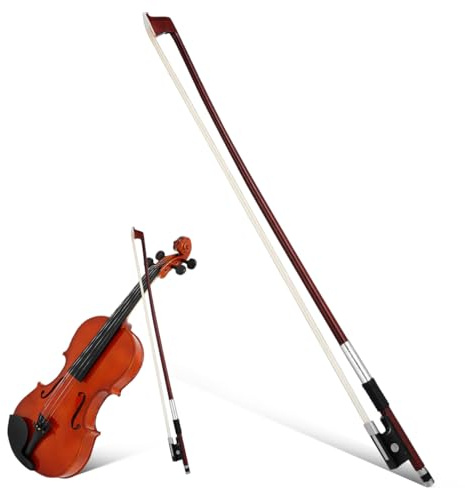 Vaguelly Professioneller Geigenbogen Aus Holz Mit Natürlichem Schachtelhalmhaar Für Violine 17.32 Zoll Ausgewogener Bogen Für Studenten Und Musiker