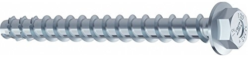 HECO 48455 MMS plus SKT Multi-Monti Schraubanker mit Scheibe, 10 x 120 mm, verzinkt, 25 Stück