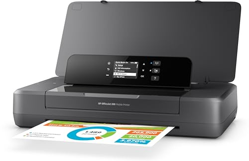 HP OfficeJet 200 Mobiler Tintenstrahldrucker (A4, Drucker, WLAN, ePrint, Airprint, USB, 4800 x 1200 DPI) schwarz