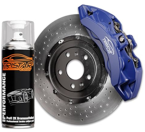 2K Bremssattellack Spraydose 400 ml Deep Blue | Sprühdose, Spritzlack, Sprühlack, schnell trocknend, temperaturbeständig bis 450°C, benzinresistent, Made in Germany