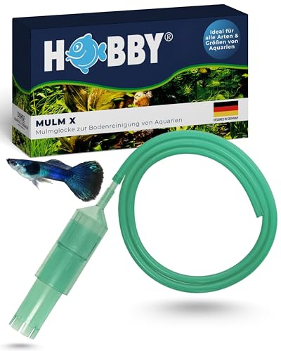 Hobby Aquaristik Mulm X I Mulmglocke für Aquarien I Mulmsauger zur Bodenreinigung I Sauger für effiziente Mulmabsaugung I ideal für Süß- und Meerwasseraquarien I Aquarium Reinigungszubehör
