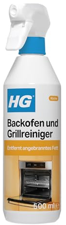 HG Ofen-, Grill- & Barbecue-Reinigungsspray, entfernt schnell angebrannte Speisereste & eingebranntes Fett für Küche & Außenbereich - 500 ml