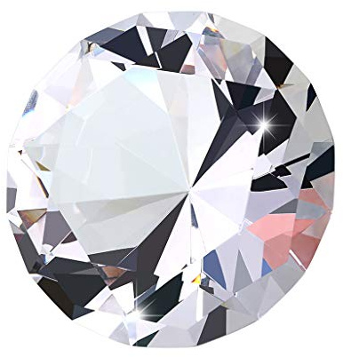 BSTKEY 100 mm Kristall Diamant Briefbeschwerer - Glasornament für Fotografie, Hochzeitsfeier Dekoration, Funkelnde Dekorationen mit Sonnenlichtreflexion