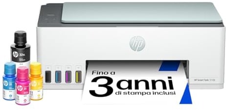 HP Smart Tank 5108 3-in-1 Multifunktionsdrucker (WLAN; Mobiles Drucken) – 3 Jahre Tinte inklusive, 3 Jahre Garantie, großer Tintentank, hohe Reichweite, Drucken in hoher Qualität