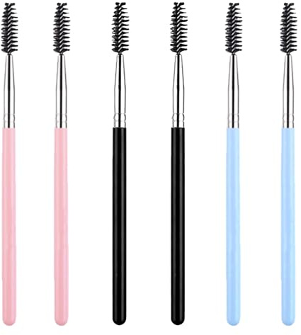 Wimpernbürste, 6 Pcs Augenbrauenbürste, Augenbrauenpinsel, Wimpernkamm, zum Modifizieren von Augenbrauen und Wimpern, Make-up-Tools