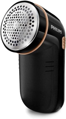 Philips Fusselrasierer – 8800 U/min, große Klingenfläche, 3 Maschengrößen, sicher für alle Stoffe, leicht zu reinigen, 2 AA-Batterien, kompaktes Design (GC026/80)