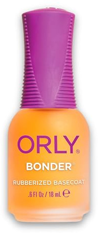ORLY Basecoat Bonder 18 ml – gummierter Unterlack für besseren Halt | Gummierte Basis verbindet Farblack besser mit dem Nagel und verlängert die Maniküre