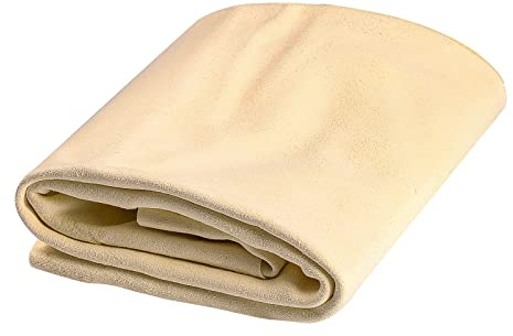 PAEFIU Fensterleder, 60 x 40 cm Auto Trockentuch Ledertuch Autoleder Trockentuch Weiche Auto Reinigungstücher Sehr Saugfähig für Autopflege Fenster Spiegel