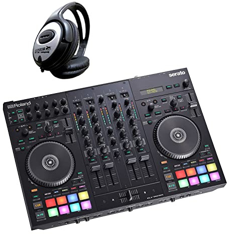 Roland DJ-707M Mobiler DJ-Controller Mischpult + keepdrum Kopfhörer
