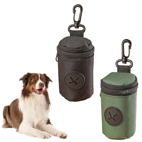 2 Stücke Kotbeutelspender für hunde, Hundekotbeutelspender, Beutelspender zur Befestigung an der Hundeleine, Kotbeutelspender für Die Meisten Standard-Hundekotbeutel