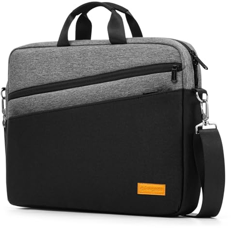 bagasin Laptoptasche Laptop Aktentasche Passt bis zu 15 15,6 16 Zoll Laptop Erweiterbare Wasserabweisend Schultertasche Umhängetasche Tragetasche Notebooktasche PC Computer Tasche