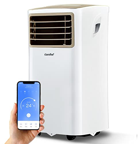 Comfee Mobiles Klimagerät Easy Cool 2.6, 9000 BTU 2,6kW, Kühlen&Ventilieren&Entfeuchten, Raumgröße bis 88m³(33㎡), APP-Steuerung/Alexa/Google Home/IFTTT, Mobile Klimaanlage mit Abluftschlauch