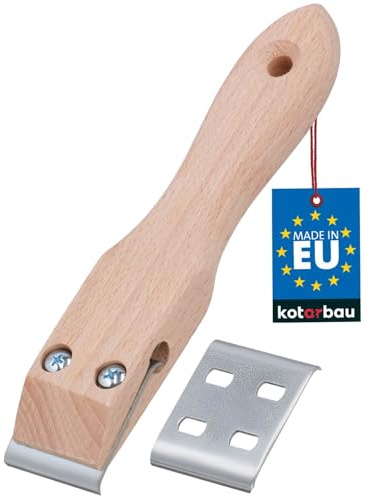 KOTARBAU® Ziehklingenschaber mit Holzgriff für Tischlerarbeiten Entfernen von Lacken 40 mm