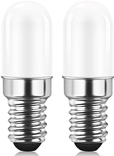 AGOTD E14 LED Warmweiss Lampe, 2700K Glühbirne Kühlschranklampe Warmweiß Ersatz für 15W Halogenlampen, LED-leuchtmittel 360° Abstrahlwinkel, Nicht Dimmbar, 2 Stück
