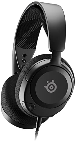 SteelSeries Arctis Nova 1 - Multi-System Gaming-Headset – Hi-Fi-Treiber – 360° Surround-Sound – AirWeave Memory Foam-Ohrpolster – Mikrofon mit Geräuschunterdrückung – PC, PS5, Xbox -Schwarz