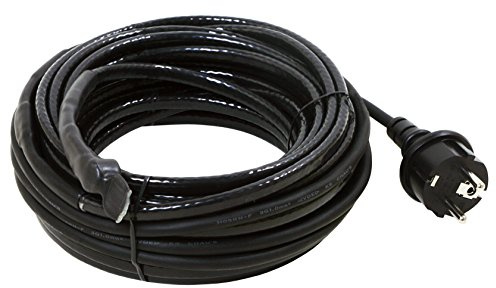 as - Schwabe 8 m Frostschutz-Heizkabel - EIS-Stop-Heizkabel mit Thermostat - Heizleitung mit Schutzkontaktstecker - 15 W/m Wärmekabel "gegen Frost - selbstregulierendes Eisfrei Heizkabel - IP44, 67011
