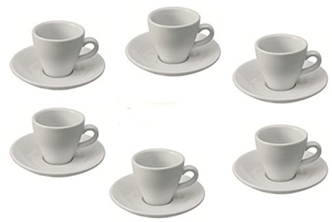 TAMLED Espressotasse Italia inklusive Untertasse - 6er Pack