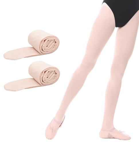 Bezioner Kinder Ballett Strumpfhose Tanzstrumpfhose mit Fuß für Kinder und Damen