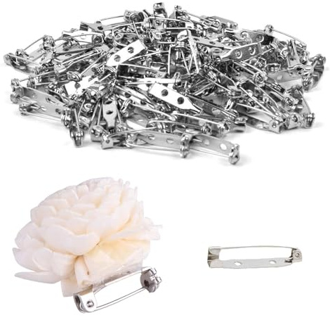 100 Stück Anstecknadel,Broschennadeln,Anstecker,Anstecker Hochzeit,Anstecknadeln,Safety Pins,Anstecknadeln Pins,Brosche-Pins,für Schmuck Handwerk und Handarbeiten,Sicherheitsnadeln(25mm)