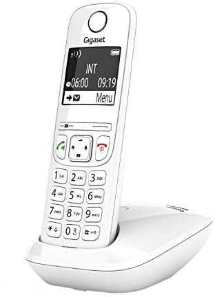 Gigaset AS690 - Schnurloses DECT-Telefon - großes, kontrastreiches Display - brillante Audioqualität - einstellbare Klangprofile, Freisprechfunktion - Anrufschutz, weiß [Deutsche Version]