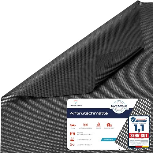 Universal Antirutschmatte 120x100 cm - rutschfeste Gummimatte zuschneidbar und abwaschbar - Ideal als Auto Kofferraummatte, Teppich Unterlage, Schubladen Matte, Kofferraum Schutzmatte