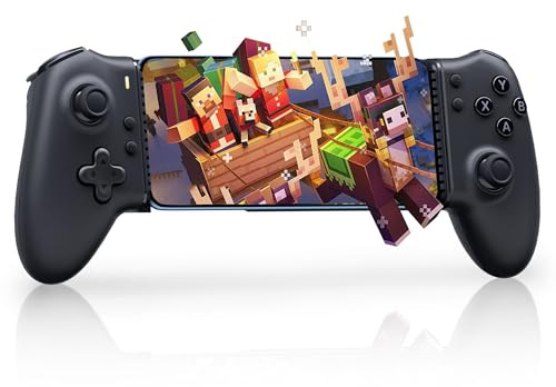 EasySMX M15 Handy Controller Android, Smartphone Controller, Bluetooth Handy Controller mit Hall Effekt Trigger&Joystick, meschanischen Tasten-Schwarz