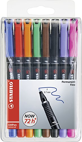 STABILO - Folienstift - OHPen universal | permanent fein, 8er Pack