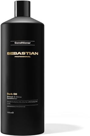 SEBASTIAN PROFESSIONAL DARK OIL – Schwereloser Conditioner für alle Haartypen – mit Jojoba- und Arganöl – intensive Anti-Frizz Haarpflege für geschmeidig schöne Haare – 1000 ml