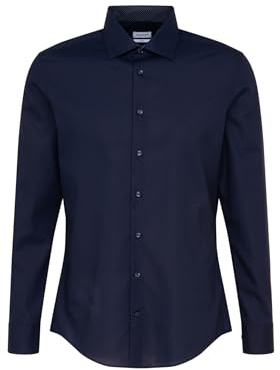 Seidensticker Herren Men Slim Patch Longsleeve Cotton Hemd (1er Pack)