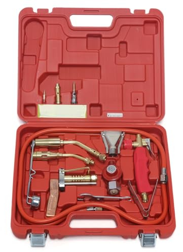 ROTHENBERGER Industrial Turbo Lötset | 16-teilig im Koffer | Hartlöten, Weichlöten, Kapillarspaltlötung 30900
