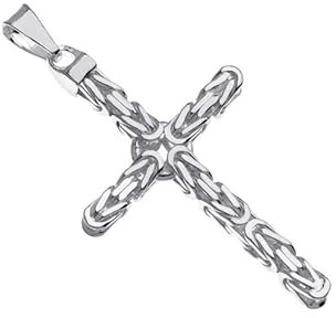 Anhänger Kreuz Königskette 3,5mm Kettenanhänger - 925 Silber