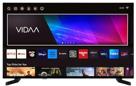 TELEFUNKEN D43U790B2CW43 Zoll Fernseher VIDAA Smart TV, 4K UHD Auflösung, HDR Dolby Vision, Triple-Tuner, LED TV, Schwarz (2026)
