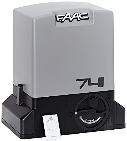 Faac Delta 3 Kit für Schiebetore mit max. Gewicht 900 kg mit Motor 230 V – Elektronikkarte im Lieferumfang enthalten – 1 Paar Fotozellen Safebeam – 105630445