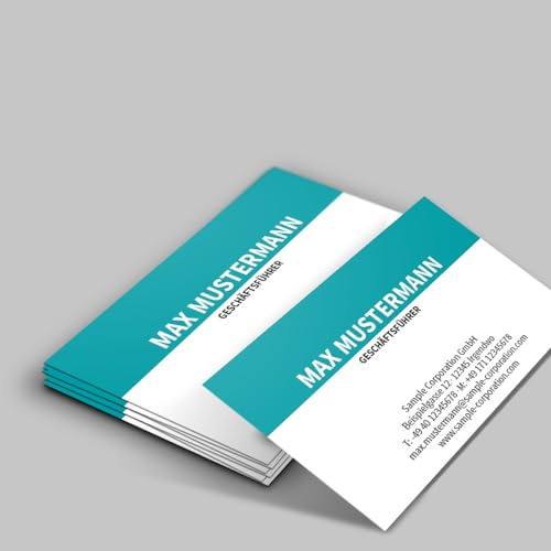 Visitenkarten, prinux, Professionell, 150 Stück, 400g-Karton, mit Wunschtext - Text, Schriftart und Farben sofort online anpassen