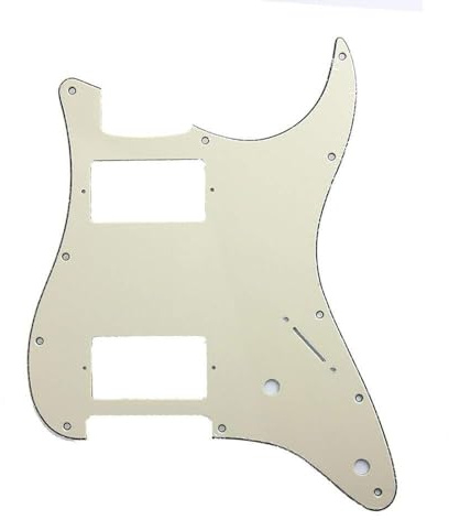 zalati Schlagbrett 11 Löcher HH Strat mit 2 Humbuckern für amerikanische/mexikanische Fender Standard Stratocaster E-Gitarre – 3-lagig