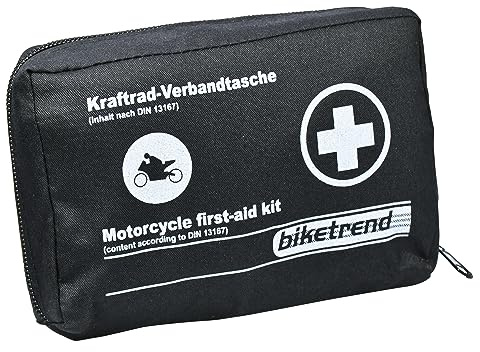 cartrend Verbandtasche Motorrad 19.5 x 5 x 12cm, Schwarz