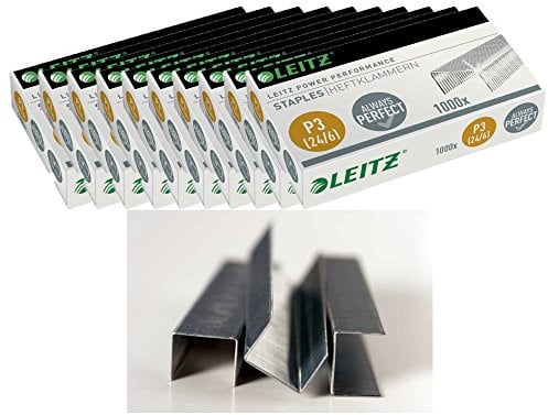 Leitz 55700000 Heftklammer (24/6 mm) (verzinkt, 10000 Stück)