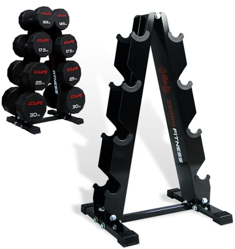 ZEERO Hantelständer Max.300Kg, 4/5 Ebenen Kurzhantel Rack, Passend zu hanteln und Kurzhanteln, Hantelregal für Zuhause, Hantelablage