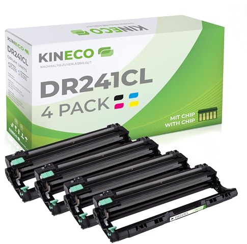 Kineco 4 Trommeln kompatibel für Brother DR241CL DR-241CL DCP-9020CDW HL-3140 CW 3170 3150 CDW CDN MFC-9130 CW 9140 CDN 9330 9340 CDW
