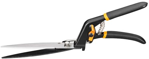 Fiskars Rasenkantenschere GS21, Soft-Touch Griff, Länge 31 cm, Stahl/Kunststoff, Schwarz/Orange, Solid, 1026826