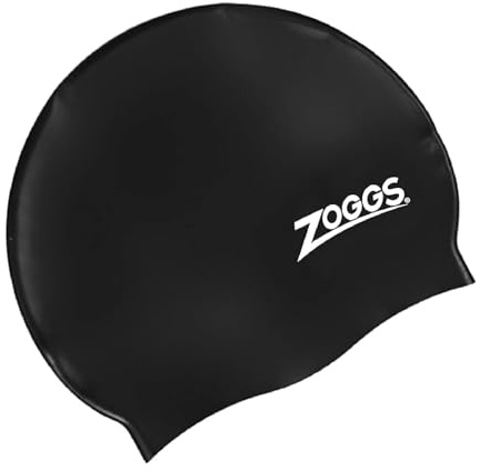Zoggs Badekappe Silicone Cap, Black, OneSize, 300771